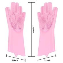 Silicone scrub gloves for cleaning dishes