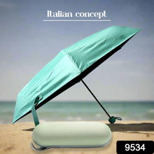 5 Fold Manual Open Umbrella With Capsule Case | Windproof, Sunproof & Rainproof with Sturdy Steel Shaft & Wrist Straps | Easy to Hold & Carry | Umbrella for Women, Men & Kids